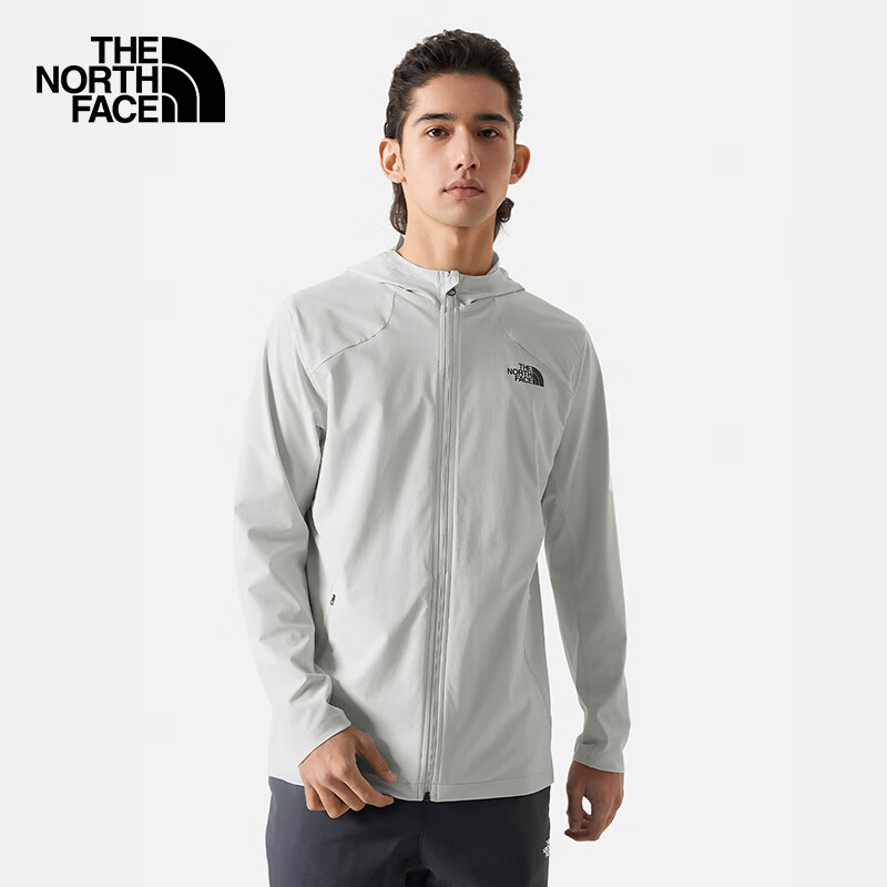 THE NORTH FACE 北面 防晒衣男户外防风夹克8AUR 灰色/9B8 M ￥398