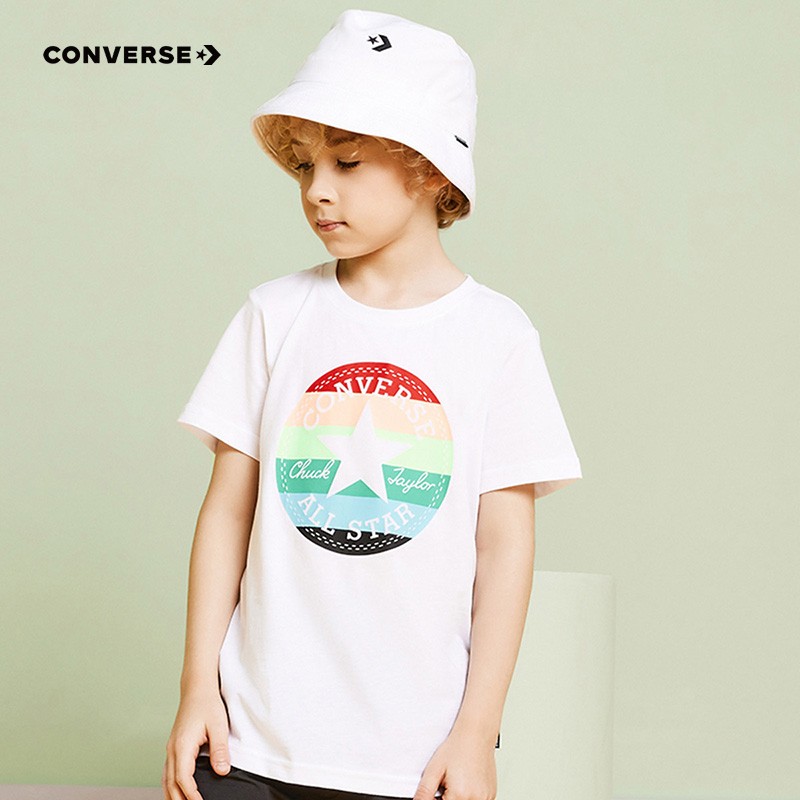 PLUS会员、限尺码：Converse 匡威 儿童装男童t恤短袖 45.44元 包邮（需领券）