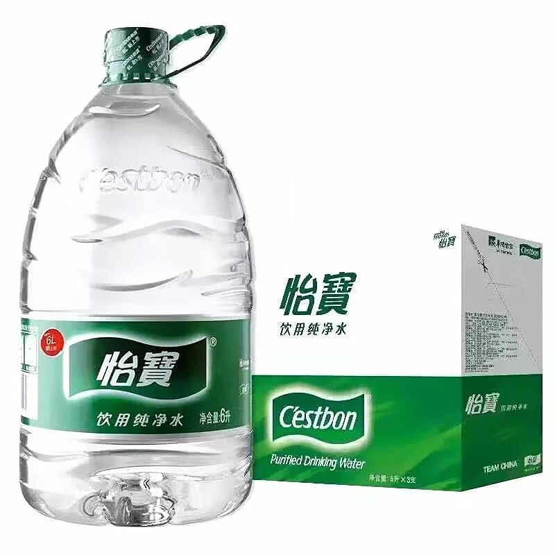 C'estbon 怡宝 饮用纯净水 6L*3桶 22元（需用券）