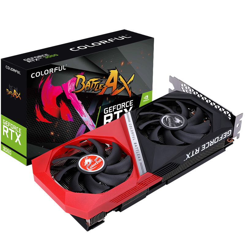 Plus:七彩虹（Colorful）战斧 GeForce RTX 3060 DUO V2 12G L 1777MHz GDDR6电竞游戏光追电