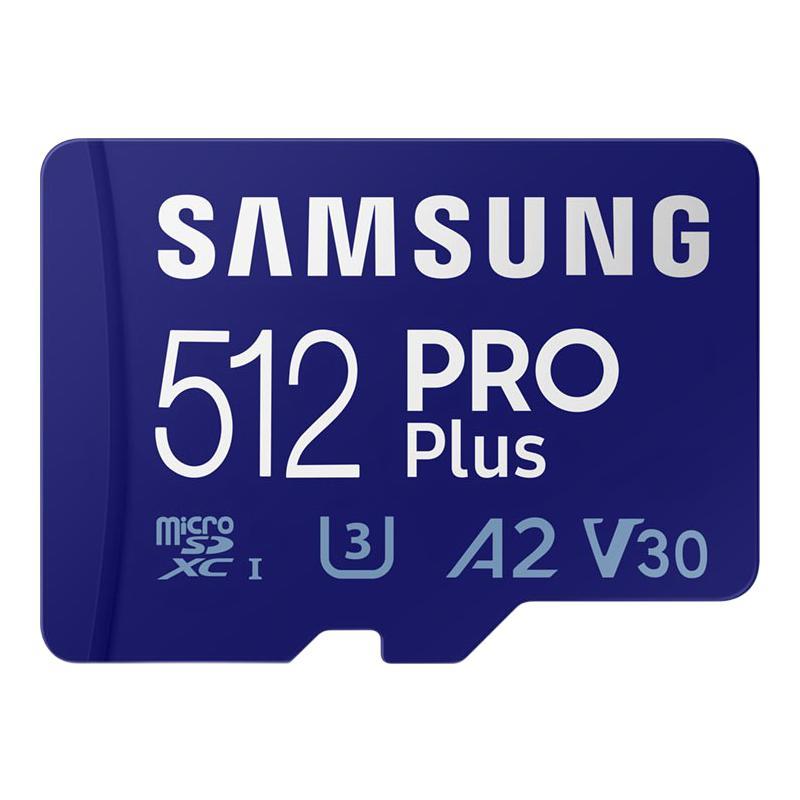 PLUS会员：SAMSUNG 三星 512GB TF MicroSD 内存卡 4K高速蓝卡 U3A2V30 307.36元包邮（双