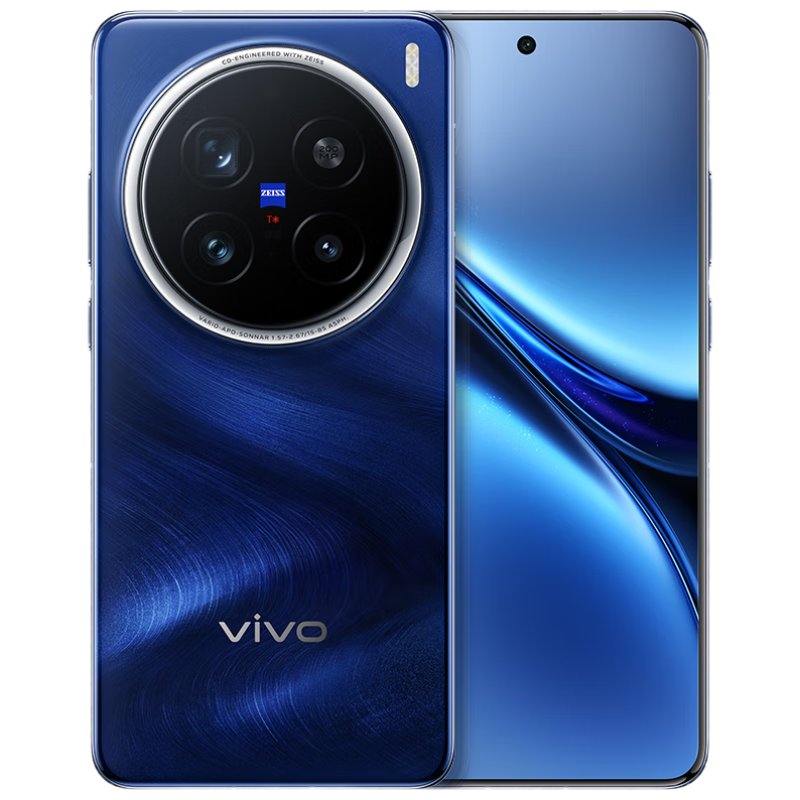 政府补贴：vivo X200 12GB+512GB 宝石蓝 蔡司超级长焦 手机 移动轻合约 3329元（