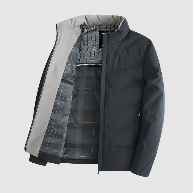 红蜻蜓 REDDRAGONFLY 红蜻蜓 男士羽绒服 YR207 商务绅士加厚保暖外套 298元