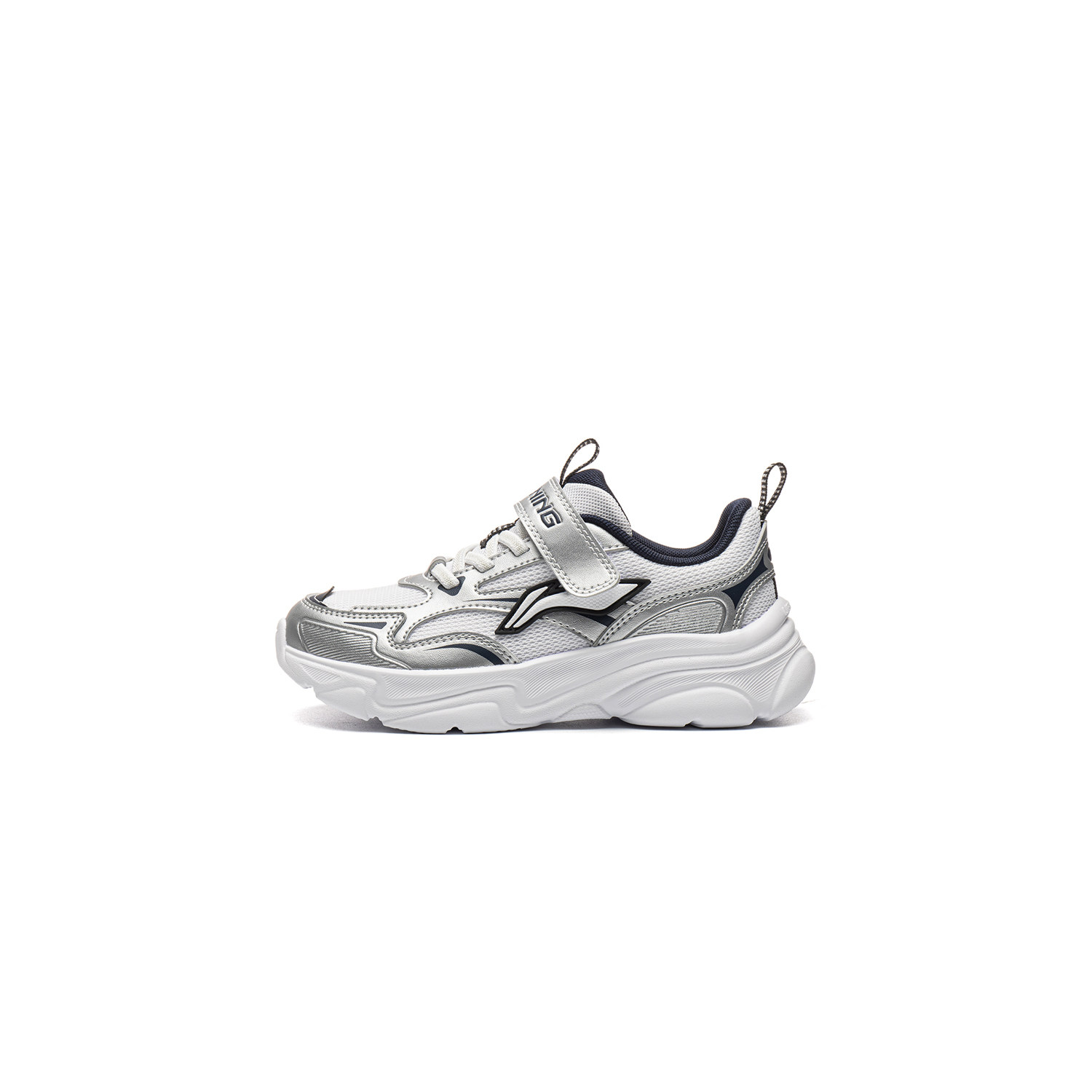 移动端：LI-NING KIDS 李宁童鞋临风运动鞋男女小童2026新款回弹圆头鞋子低帮