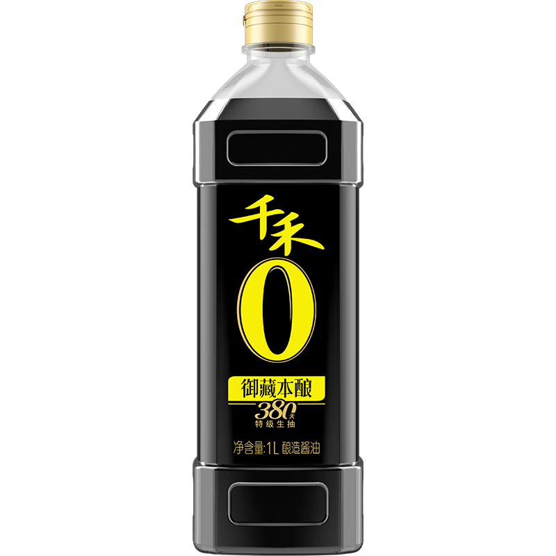 PLUS会员：千禾 御藏本酿 380天 零添加酱油 1L 10.74元 （需凑单，需买7件）
