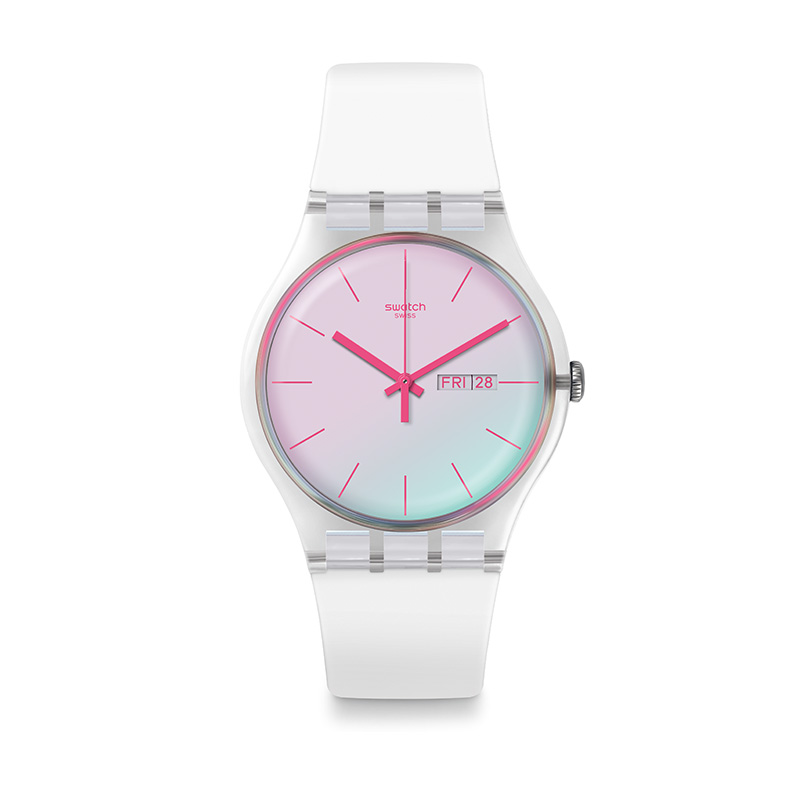 移动端：swatch Originals系列 女士石英腕表 SO29K704-S14 41mm 458.5元（淘金币后445