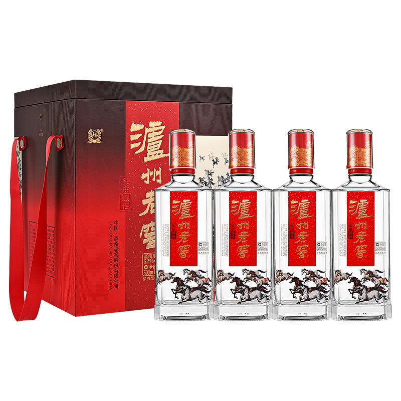 泸州老窖 头曲臻传 52° 浓香型白酒 500ml×4瓶 220.15元(需领券)