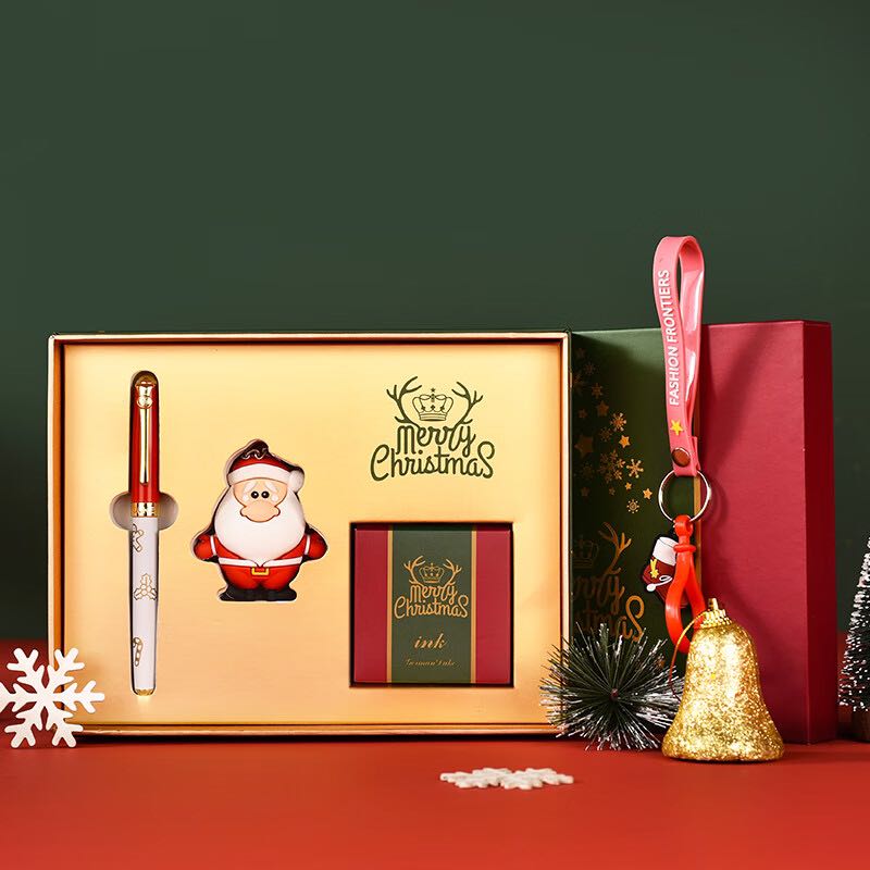 DUKE 公爵 圣诞系列 钢笔套装礼盒（笔+墨水+圣诞老人挂件） 58元包邮（需用