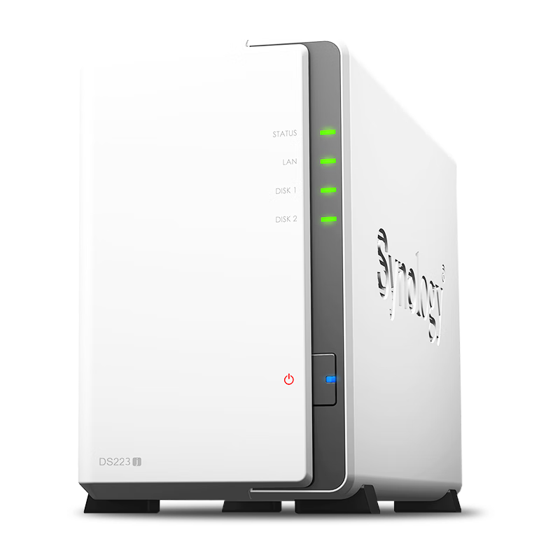 群晖（Synology）DS223j 双盘位 NAS网络存储服务器 私有云 智能相册 1231.51元