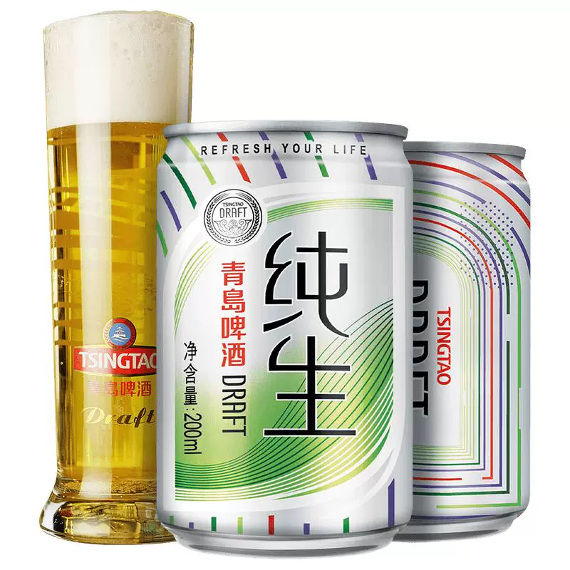 青岛啤酒 纯生8度啤酒 ￥9.4