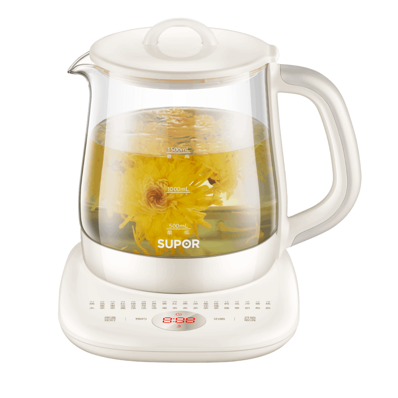 plus会员：苏泊尔（SUPOR）养生壶 1.5L大容量 煮茶器花茶壶 恒温水壶烧水壶电
