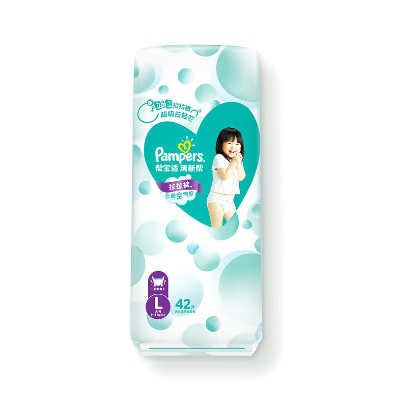 Pampers 帮宝适 清新帮系列 拉拉裤 L42片 72.99元