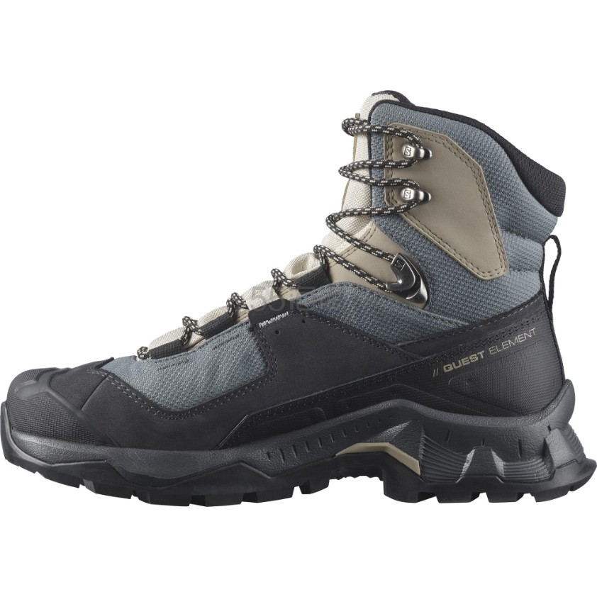 Salomon 女士 QUEST ELEMENT GORE-TEX 皮革登山靴