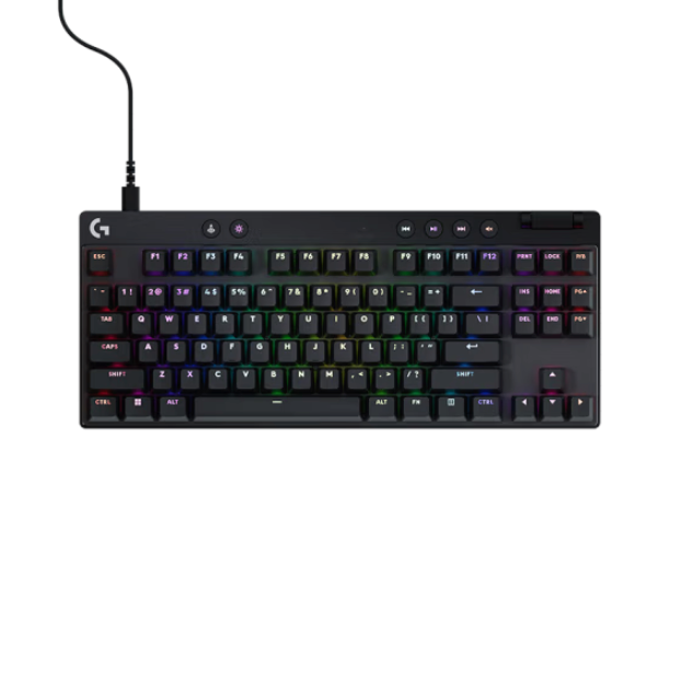 罗技 PRO X TKL Rapid 87键 有线机械键盘 黑色 GPW RT快银磁轴 RGB 899元（需用券）