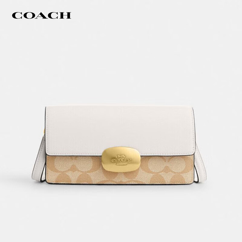 COACH 蔻驰 女包奢侈品ELIZA19翻盖包单肩斜挎包CP044年货礼物 792.09元（需用券