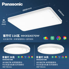 Panasonic 松下 吸顶灯全光谱全屋米家智能led现代简约灯具秋海二室一厅套装 2