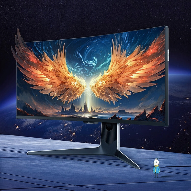 FFALCON 雷鸟 Q8 34英寸 HVA 曲面 G-sync FreeSync 显示器（3440×1440、170Hz、99％sRG