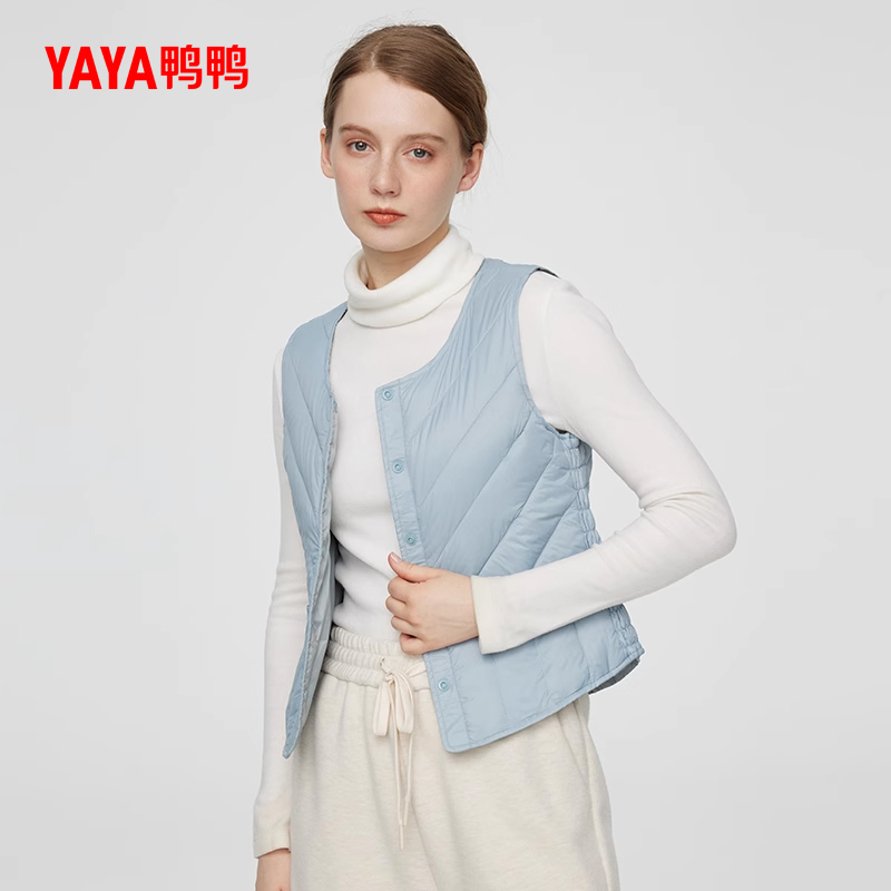 YAYA 鸭鸭 女士轻薄羽绒服马甲 YE2C608391K-gf 99元（需用券）