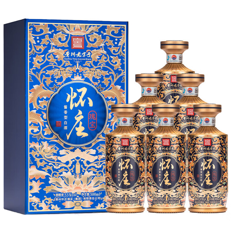 怀庄 酱香型白酒 53%vol 500mL*6瓶 699元（需用券）