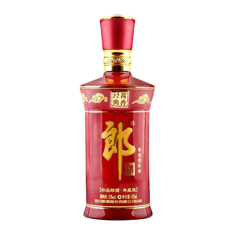 京东百亿补贴：郎酒 珍品郎 典藏版 53度 酱香型白酒 500ml 礼盒装 182元 包邮