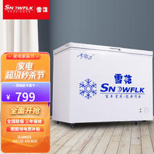 SNOWFLK 雪花 SNOWBEER 雪花 卧式冰柜 232L 一级能效 689元（需用券）