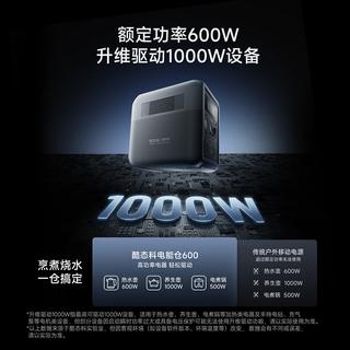 酷态科 电能仓600户外电源 0.5度电 1000W 便携露营 1294元 - 86线报 酷态科 电能仓600户外电源 0.5度电 1000W 便携露营 1294元 - 86线报