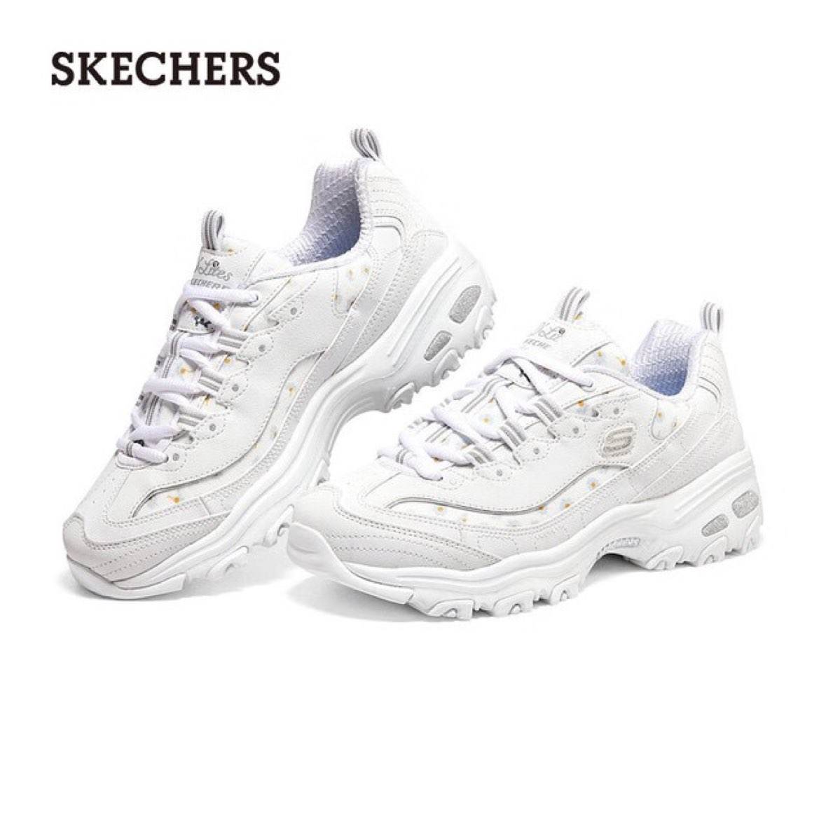 PLUS会员：SKECHERS 斯凯奇 女士fafa熊老爹鞋刺绣低帮运动鞋 896180 168.55元