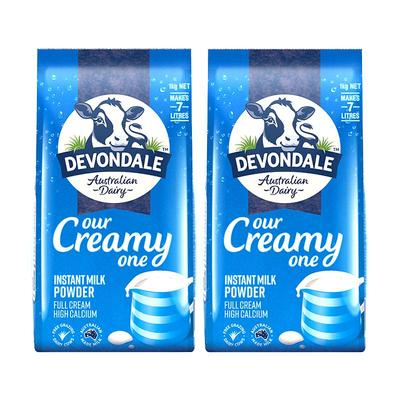 再降价、88会员:德运 澳洲青少年高钙早餐奶 1kg*2 69.93元+淘金币12.58元