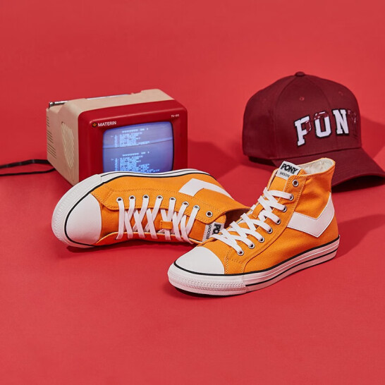 pony 普尼 女款高帮帆布鞋 新低49元包邮 - 逛丢