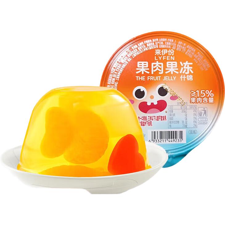 来伊份 果肉果冻(什锦)200g（任选10） 2.99元