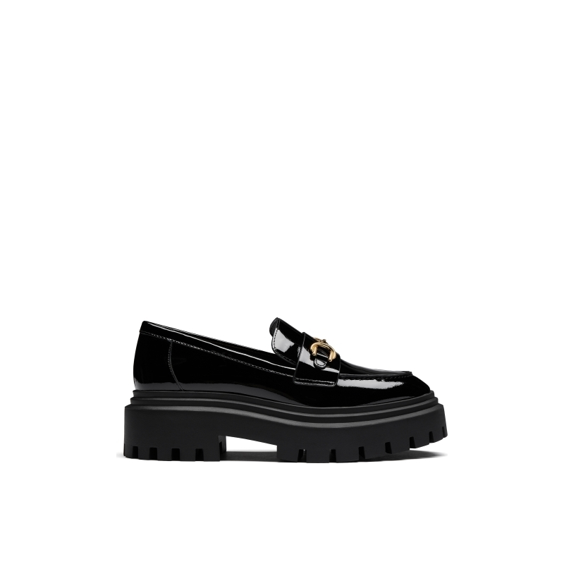 88VIP：STUART WEITZMAN SW OWEN BUCKLE ULTRA LUG LOAFER 马衔扣饰厚底乐福鞋小皮鞋女 1670