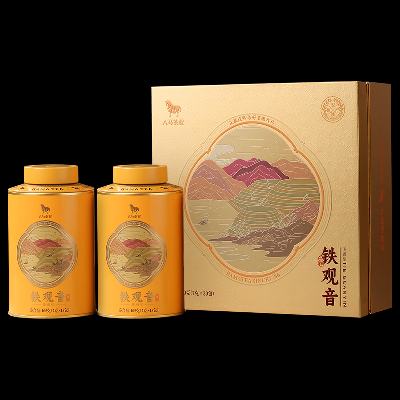 PLUS会员：八马茶业 乌龙茶千祥 安溪铁观音清香型特级210g 礼盒装茶叶 *2件 2