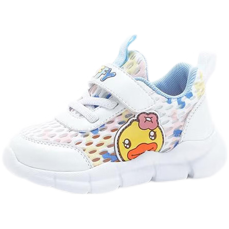 PLUS会员：B.Duck 小黄鸭儿童运动鞋夏季透气网面鞋 双色可选 58.26元包邮（老
