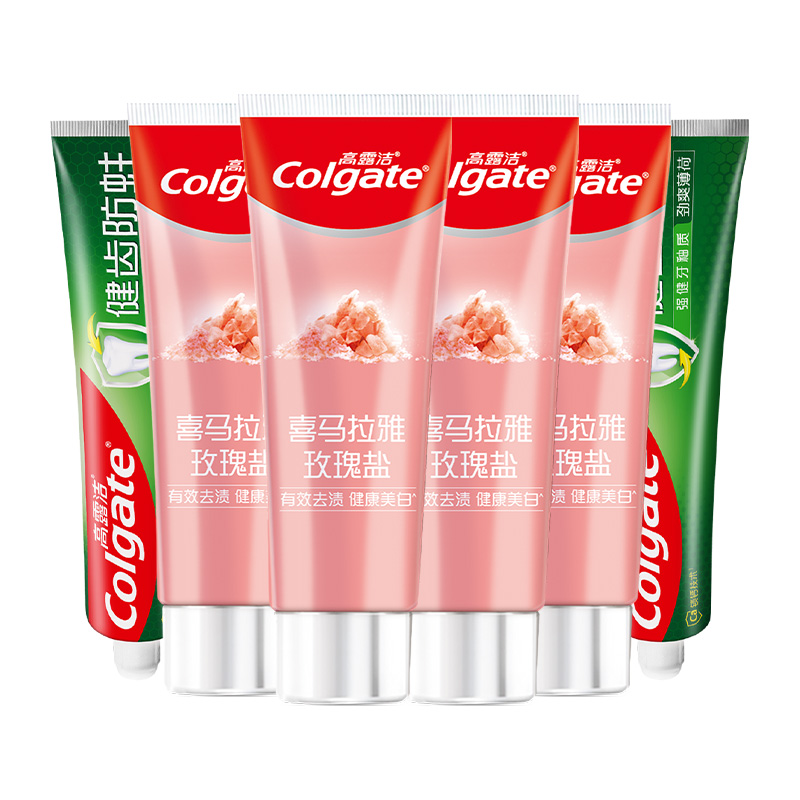 88VIP：Colgate 高露洁 牙膏 喜马盐115g*4+健齿防蛀90g*2 22.66元（需买2件，需用券