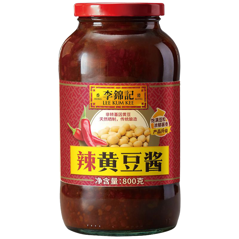 李锦记 美味辣黄豆酱800g*2 23.8元（需领券）