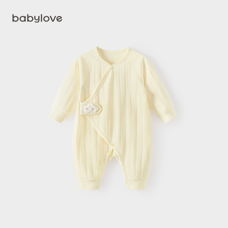 Babylove 婴儿连体衣春秋季纯棉宝宝和尚服新生儿衣服初生哈衣秋装 69元