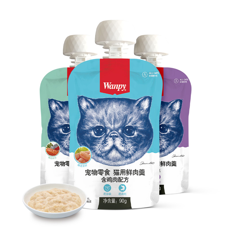 Wanpy 顽皮 猫鲜肉羹90g 19.9元（需用券）