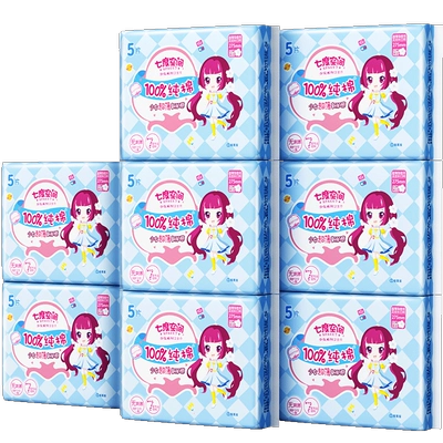 七度空间 邝玲玲同款 少女超薄纯棉卫生巾 275mm 40片 18.86元+0.39元淘金币（需