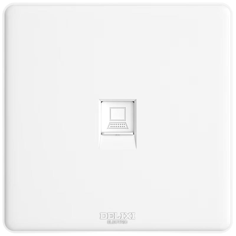 德力西 开关插座面板 CD815系列 八芯网络电脑插座（六类） QSE86T8/2 电脑（六