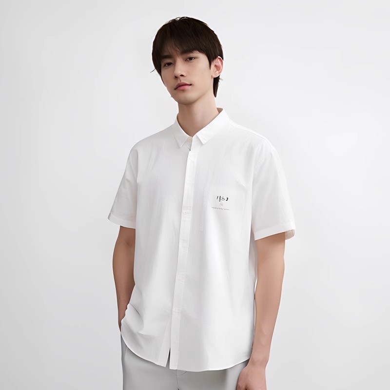 阿仕顿 Artsdon 2025夏季高端休闲百搭品质轻商务短袖衬衫男士 15.9元