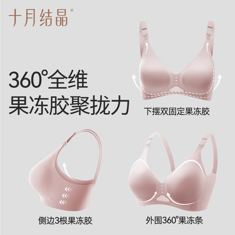 PLUS会员：十月结晶 孕产妇哺乳文胸 上开扣 40.61元（需买2件，共81.22元，双