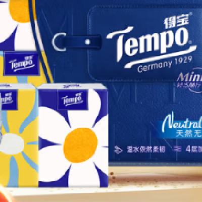 plus会员：TEMPO 得宝 一博同款 手帕纸 Mini系列4层5张*18包 8.21元（需领券）