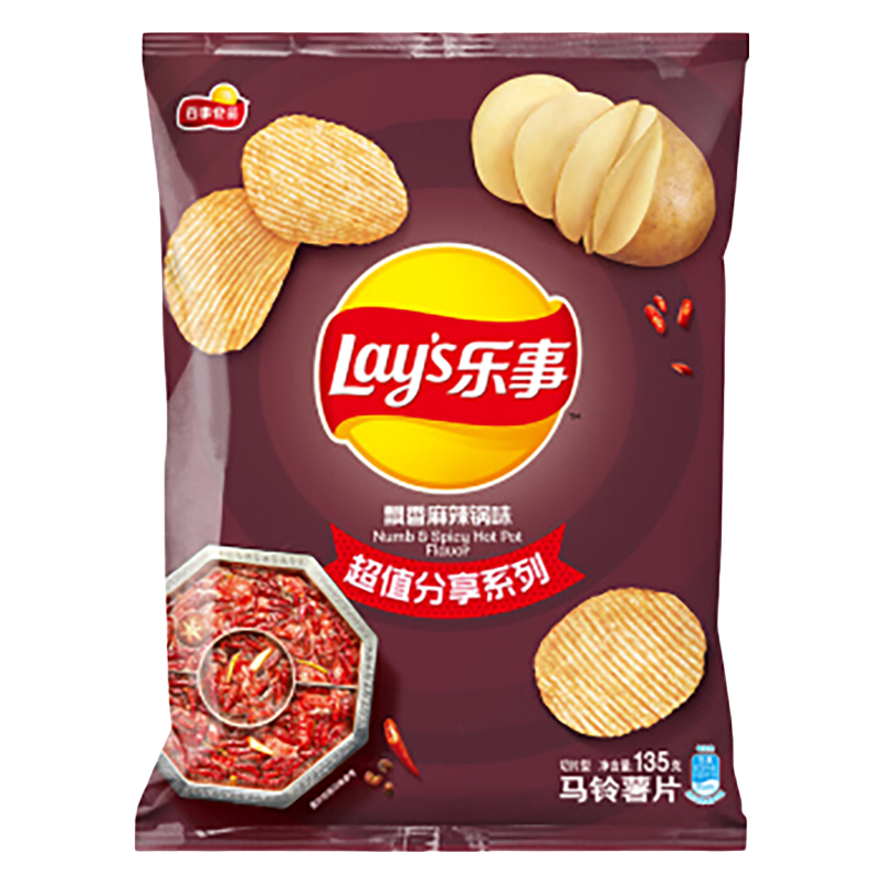 乐事 马铃薯片 飘香麻辣锅味 135g 任选12件 7.19元