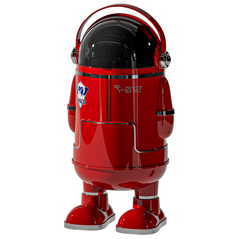 艾仕可 2026新款垃圾桶 站姿款 中国红-大号 13L 63.15元