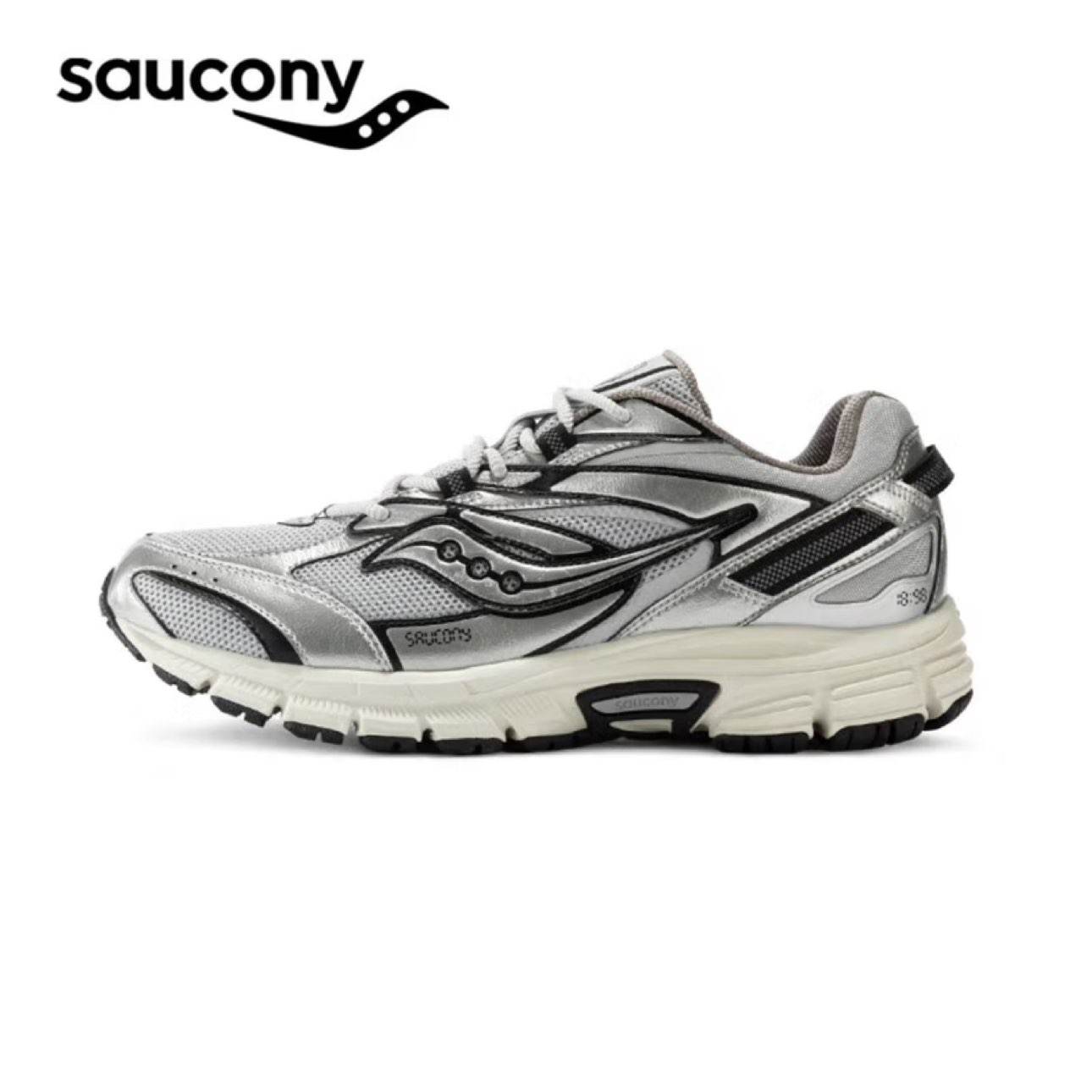 再降价，plus会员：saucony 索康尼 Cohesion 2K 凝聚 中性跑鞋 S79019-1 灰银色 41 226