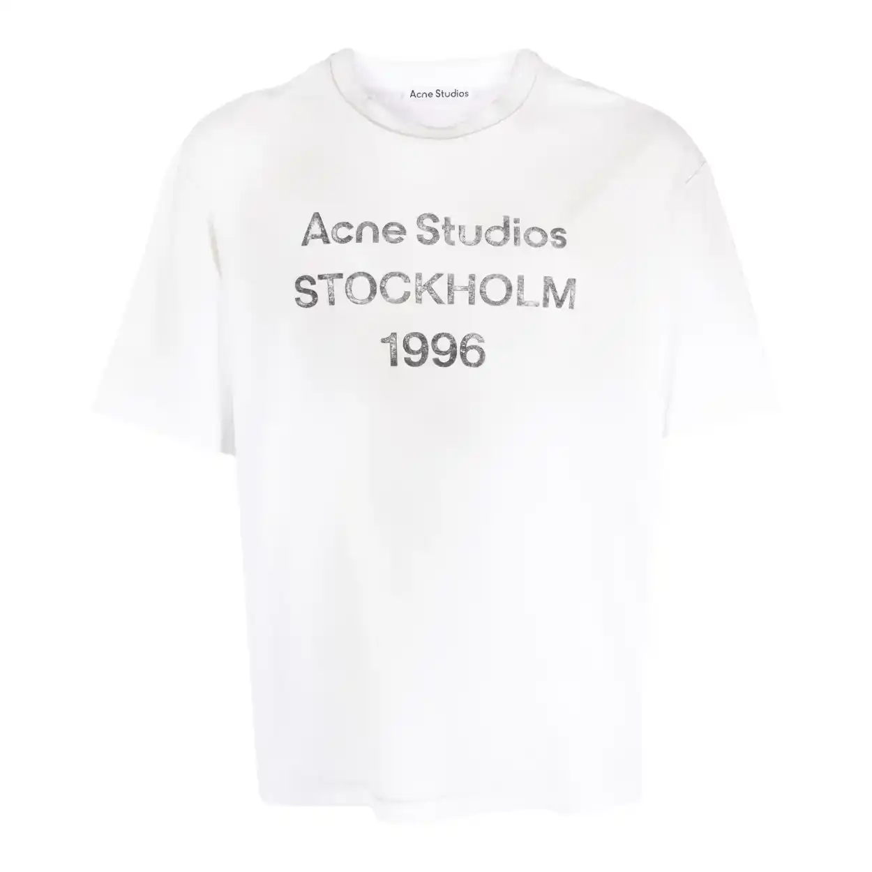 CA站定价优势 ACNE STUDIOS 1996字母徽标白色短袖T恤 C$352（约1723.39元）