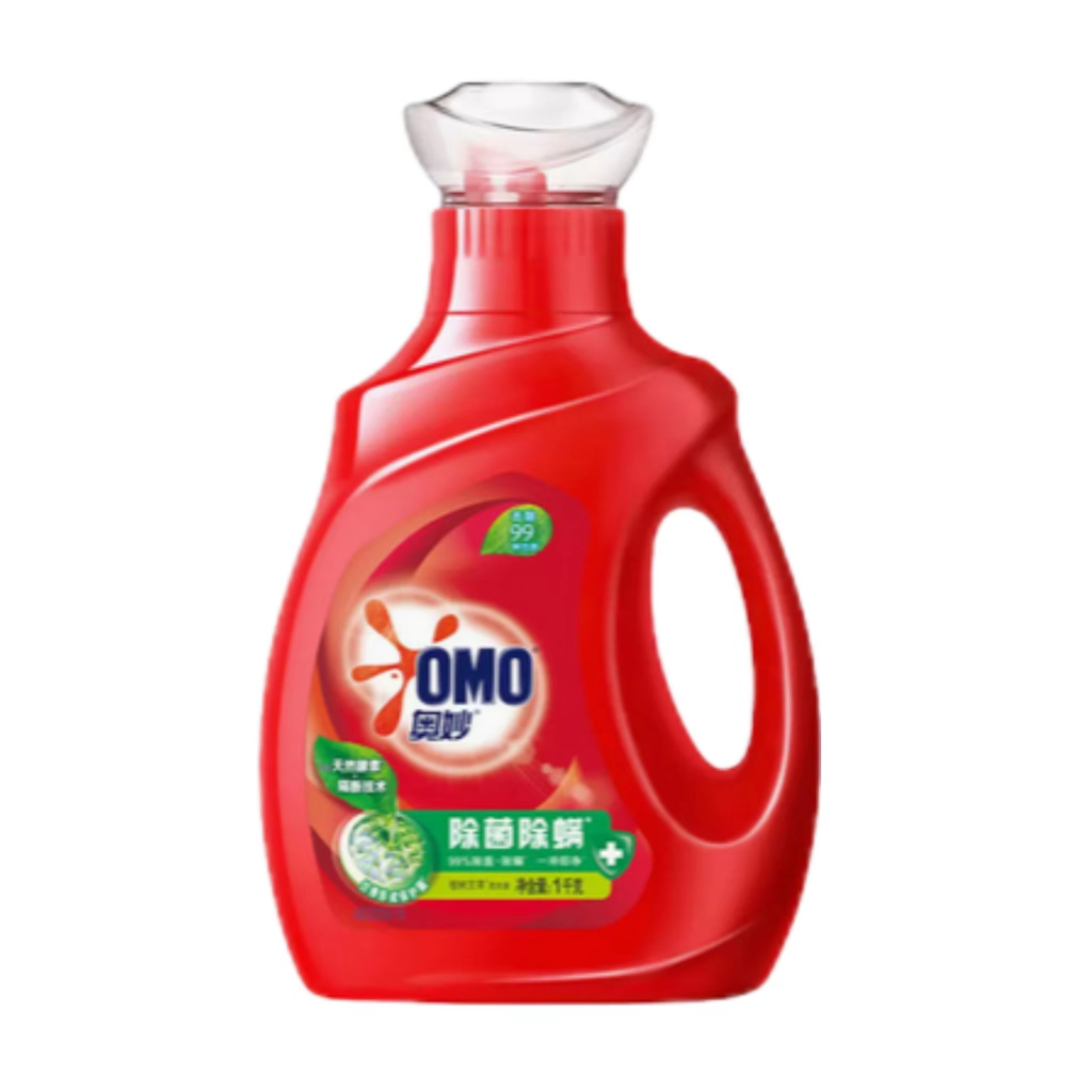 OMO 奥妙 除菌除螨洗衣液 1kg*1瓶 除螨除菌香 12.9元