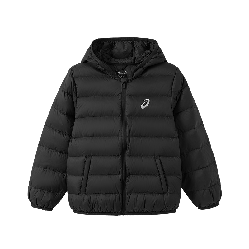 亚瑟士 童装冬季羽绒服 150 黑色 充绒量88.5g 139元