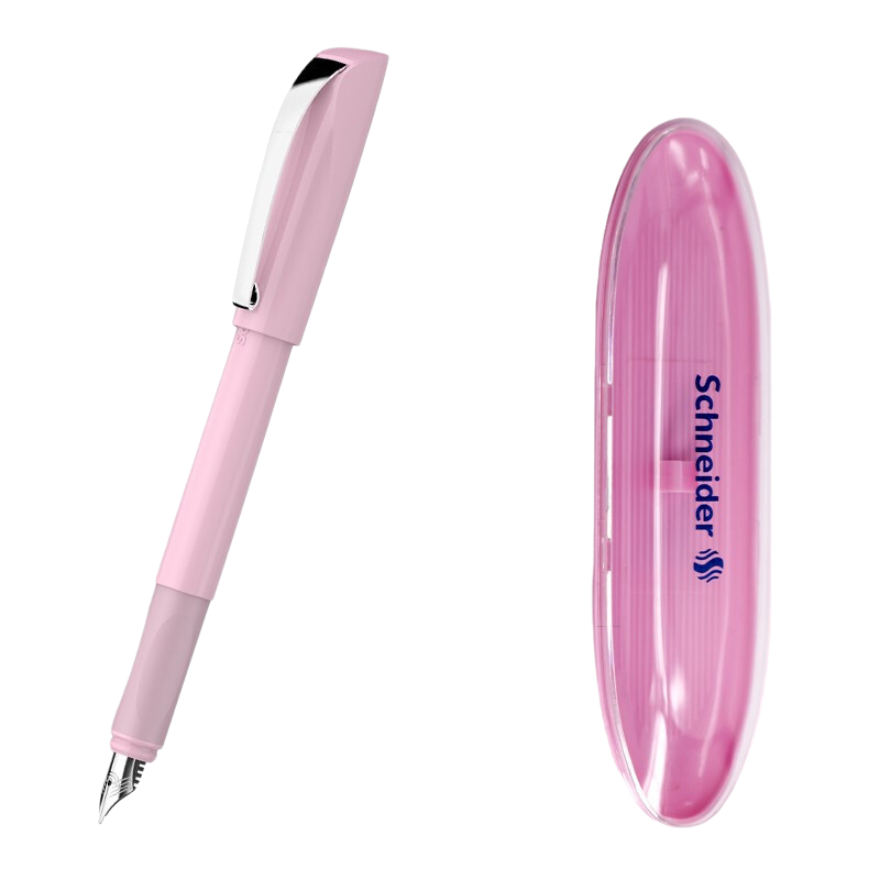 Schneider 施耐德 钢笔 克里普 浅粉色 EF尖 单支装带笔盒 咨询客服加赠6元墨囊