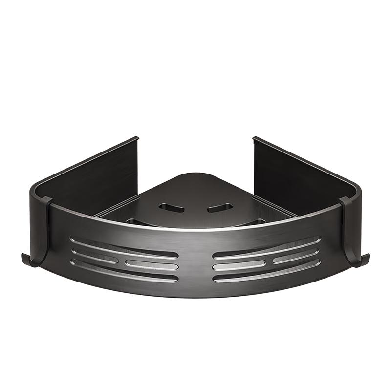 四季沐歌 太空铝浴室置物三角篮免打孔墙角架卫生厕所洗手间壁挂钩收纳 